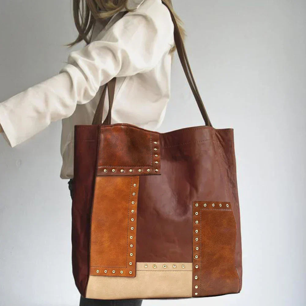 Vintage-Style Luxury Patchwork Bag