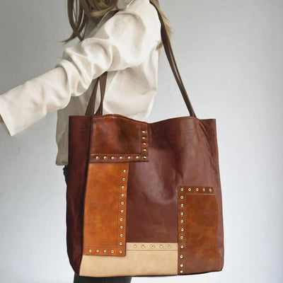 Vintage-Style Luxury Patchwork Bag