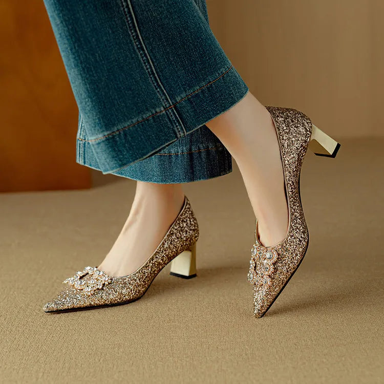 Emma - Gloria Glitter Sandals