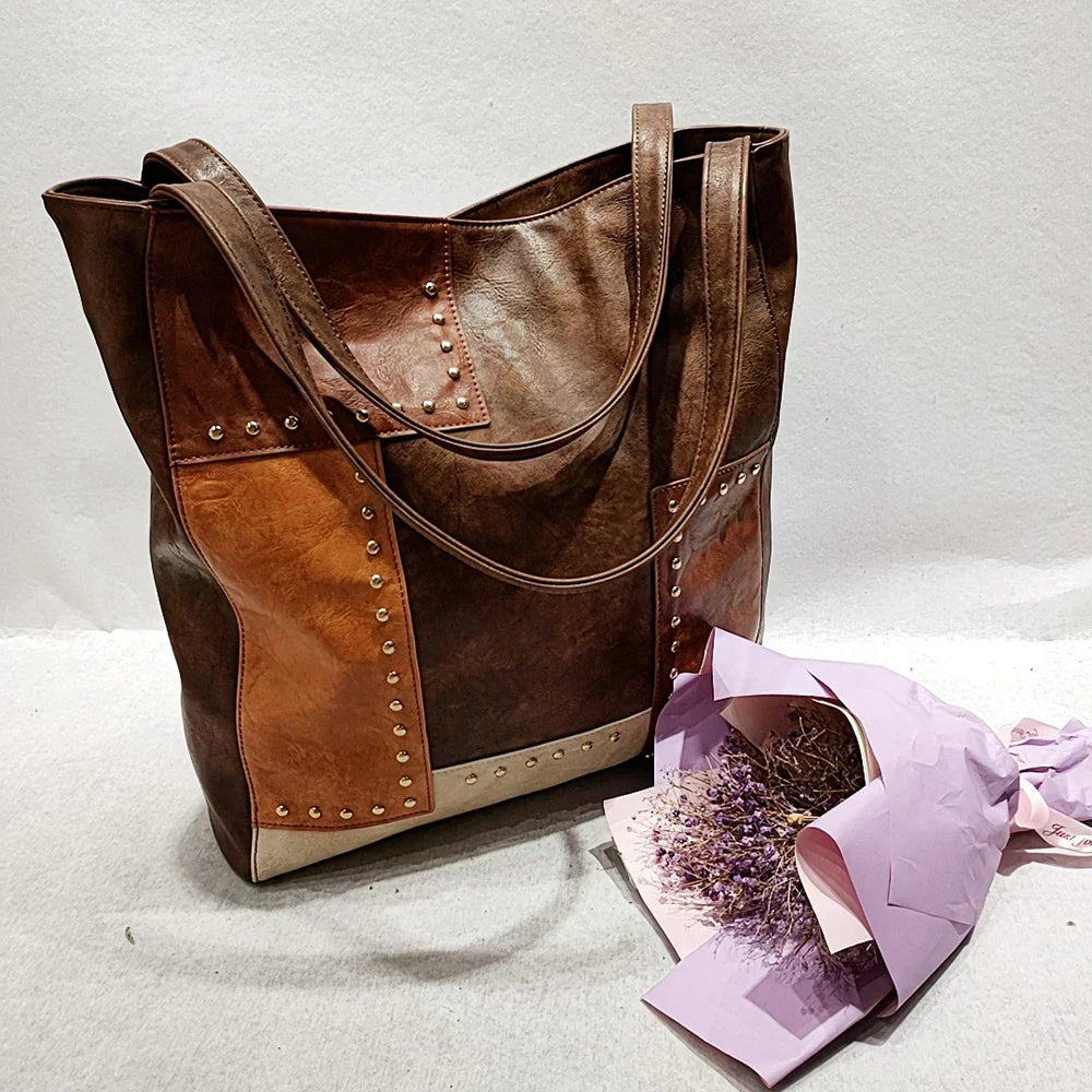 Vintage-Style Luxury Patchwork Bag