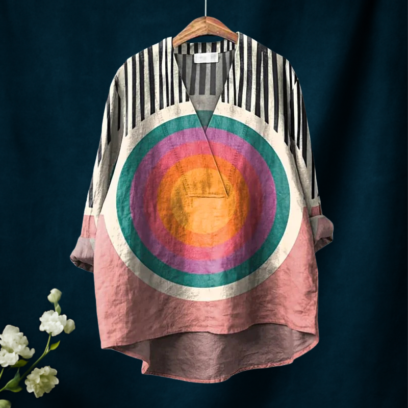 Sophie – Shaded Circles Blouse