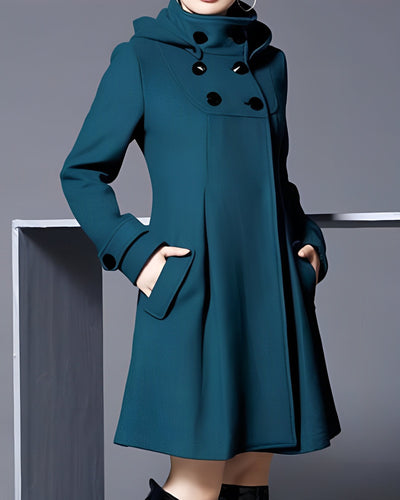 Lydia – Hooded Collar Coat