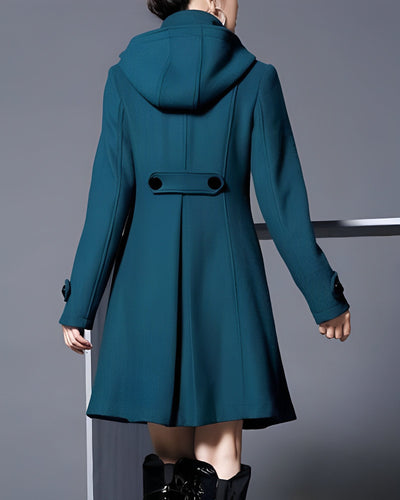 Lydia – Hooded Collar Coat