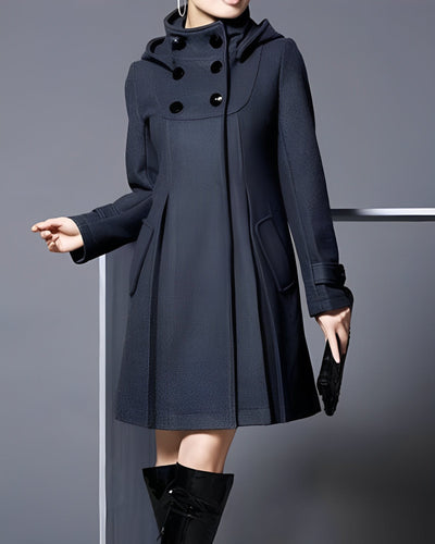 Lydia – Hooded Collar Coat