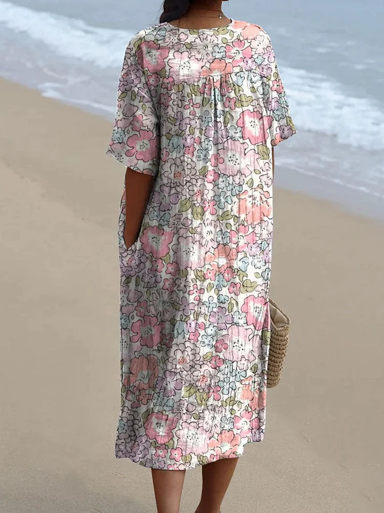 Mae – Spring Floral Print Dress