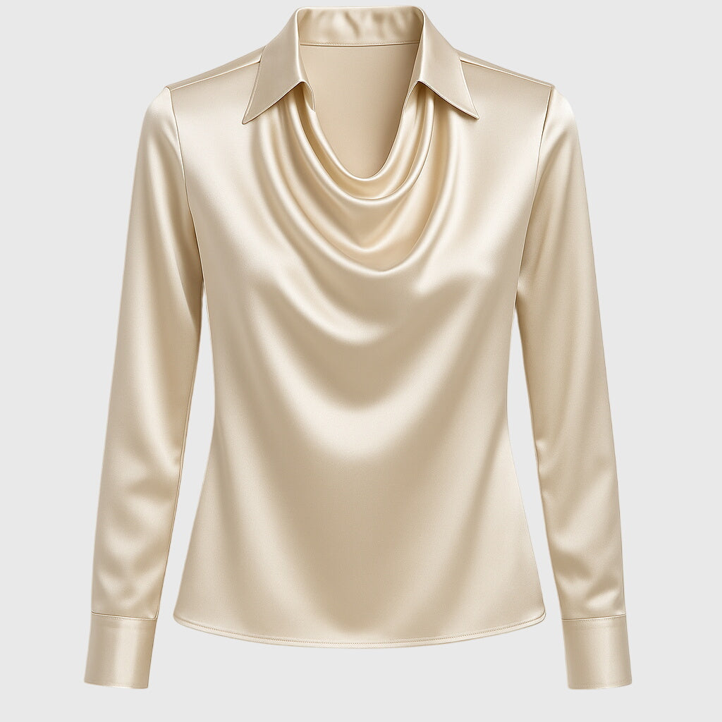 Sophia – Satin Drape Blouse