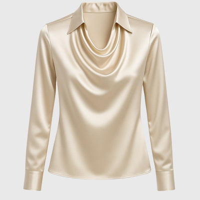 Sophia – Satin Drape Blouse