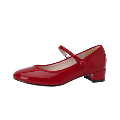 Lisa - Livy Leather Mary Janes