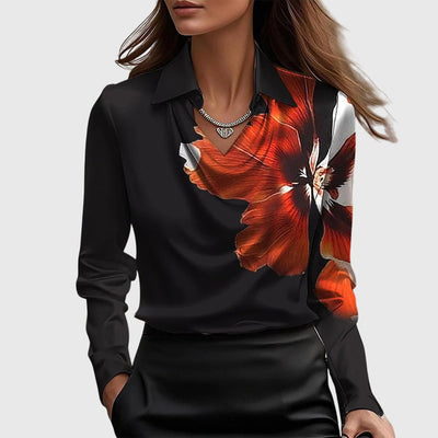 Sophia – Satin Drape Blouse