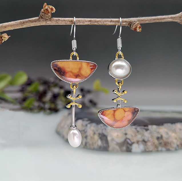 Elodi Retro Orange Earrings