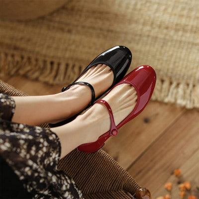 Lisa - Livy Leather Mary Janes