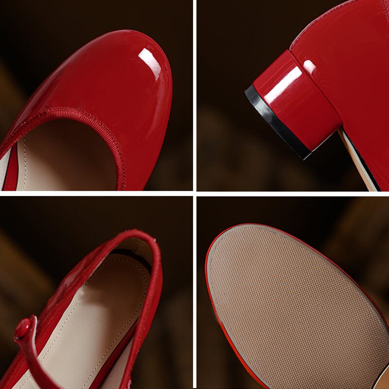 Lisa - Livy Leather Mary Janes