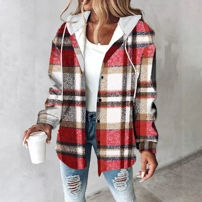 Rae – Checked Hoodie